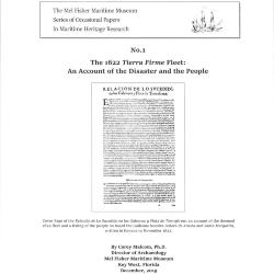 The 1622 Tierra Firme Fleet - An Account of the Disaster and the People - Cover Page and Abstract