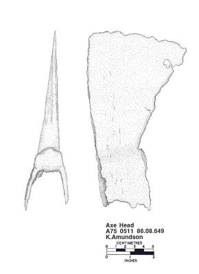 Artifact Drawing - Axe Head 